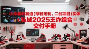 小众暴利赛道(球鞋定制,二创项目)实体+私域2025王炸组合 交付手册-中创网_分享创业项目_助您在家赚钱