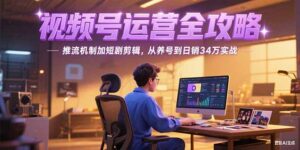 (15217期)2025视频号运营全攻略,推流机制加短剧剪辑,从养号到日销34万实战-中创网_分享创业项目_助您在家赚钱