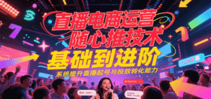 直播电商运营随心推投放技术基础到进阶，系统提升直播起号与投放转化能力-中创网_分享创业项目_助您在家赚钱