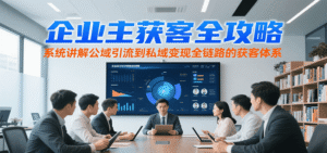 企业主获客全攻略,系统讲解公域引流到私域变现全链路的获客体系-中创网_分享创业项目_助您在家赚钱