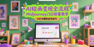 （15324期）AI绘画变现全流程，Midjourney/SD部署教学，小红书爆款起号技巧-中创网_分享创业项目_助您在家赚钱