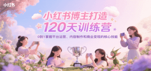 小红书博主打造120天训练营,0到1掌握平台运营、内容制作和商业变现-中创网_分享创业项目_助您在家赚钱