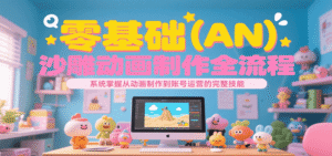 零基础(AN)沙雕动画制作全流程,系统掌握从动画制作到账号运营的完整技能-中创网_分享创业项目_助您在家赚钱