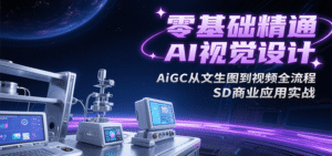 零基础精通AI视觉设计,AiGC从文生图到视频全流程,SD商业应用实战-中创网_分享创业项目_助您在家赚钱