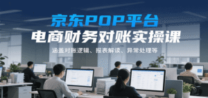 京东POP平台电商财务对账实操课,涵盖对账逻辑、报表解读、异常处理等-中创网_分享创业项目_助您在家赚钱