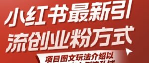 小红书最新引流创业粉方式，项目图文玩法介绍以及如何安全倒流私域-中创网_分享创业项目_助您在家赚钱