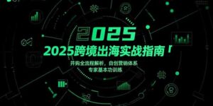 (15503期)2025跨境出海实战指南,并购全流程解析,自创营销体系,专家基本功训练-中创网_分享创业项目_助您在家赚钱