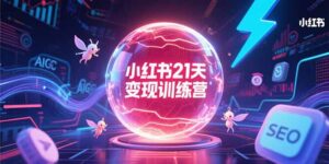 (15328期)小红书21天变现训练营,AIGC工具高效应用,SEO优化核心技巧-中创网_分享创业项目_助您在家赚钱
