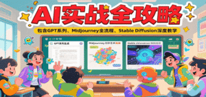 AI实战全攻略,包含GPT系列、Midjourney全流程、Stable Diffusion深度教学-中创网_分享创业项目_助您在家赚钱
