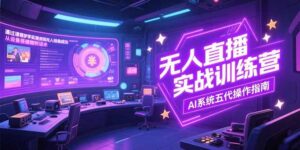 (15315期)无人直播实操训练营,从设备搭建到话术,AI系统五代操作指南(7月更新)-中创网_分享创业项目_助您在家赚钱