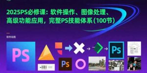 (15430期)2025PS必修课:软件操作、图像处理、高级功能应用,完整PS技能体系(100节)-中创网_分享创业项目_助您在家赚钱