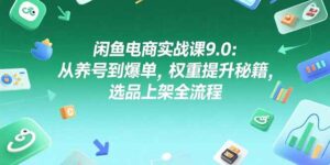 （15325期）闲鱼电商实战课9.0：从养号到爆单，权重提升秘籍，选品上架全流程-中创网_分享创业项目_助您在家赚钱