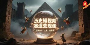 (15386期)历史短视频赛道变现课,百集素材库应用,文案剪辑技巧,账号运营全案-中创网_分享创业项目_助您在家赚钱
