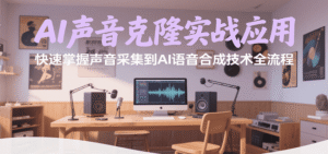 AI声音克隆实战应用,快速掌握声音采集到AI语音合成技术全流程-中创网_分享创业项目_助您在家赚钱