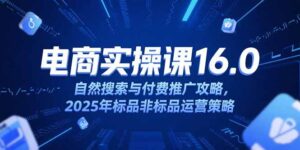 (15262期)淘宝电商运营课16.0,自然搜索与付费推广攻略,2025年标品非标品运营策略-中创网_分享创业项目_助您在家赚钱