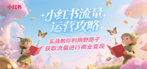 小红书流量运营攻略,实战教你利用野路子获取流量进行商业变现-中创网_分享创业项目_助您在家赚钱