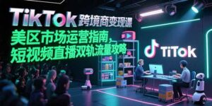 （15344期）TikTok跨境电商变现课，美区市场运营指南，短视频直播双轨流量攻略-中创网_分享创业项目_助您在家赚钱