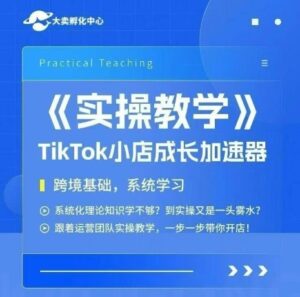 大卖家孵化中心TikTok实操课,TikTok小店成长加速器,跨境基础系统学习,一步一步带你开店-中创网_分享创业项目_助您在家赚钱