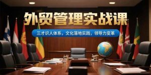 (15380期)外贸管理实战课,三才识人体系,文化落地实践,领导力变革-中创网_分享创业项目_助您在家赚钱