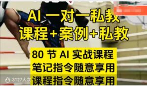 AI指令实战课,课程+案例,80节AI实战课程,笔记指令随意享用,课程指令随意享用(更新7月)-中创网_分享创业项目_助您在家赚钱