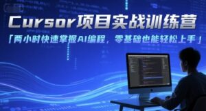 Cursor项目实战训练营,两小时快速掌握AI编程,零基础也能轻松上手-中创网_分享创业项目_助您在家赚钱