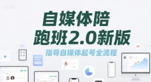 自媒体陪跑班2.0新版,指导自媒体起号全流程-中创网_分享创业项目_助您在家赚钱