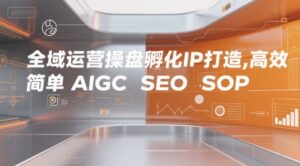 全域运营操盘孵化IP打造，高效 简单 AIGC SEO SOP-中创网_分享创业项目_助您在家赚钱