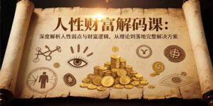 (15434期)人性财富解码课6.0:深度解析人性弱点与财富逻辑,理论到落地完整解决方案-中创网_分享创业项目_助您在家赚钱
