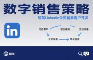 数字销售策略领英LinkedIn外贸精准客户开发-中创网_分享创业项目_助您在家赚钱