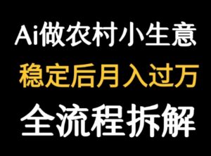 用DeepSeek写农村小生意做流量主  篇篇都是大爆文-中创网_分享创业项目_助您在家赚钱