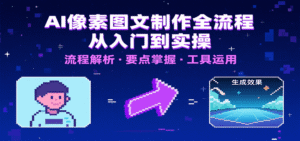 AI像素图文制作全流程:内容要点、文案选择及所用工具,助你快速入局-中创网_分享创业项目_助您在家赚钱
