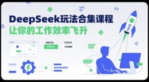 DeepSeek玩法合集课程,让你的工作效率飞升-中创网_分享创业项目_助您在家赚钱