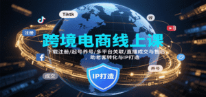 跨境电商线上课,下载注册/起号养号/多平台关联/直播成交与售后,IP打造与老客转化-中创网_分享创业项目_助您在家赚钱