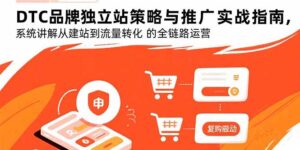 (15818期)DTC品牌独立站策略与推广实战指南,系统讲解从建站到流量转化的全链路运营-中创网_分享创业项目_助您在家赚钱