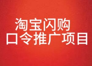 淘宝闪购口令推广项目,收益可观,一部手机,一个抖音号即可操作-中创网_分享创业项目_助您在家赚钱