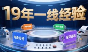 2025年入局外贸必看课程,系统拆解B2B全流程(询盘分析-客户背调-供应链协同-报关退税)-中创网_分享创业项目_助您在家赚钱