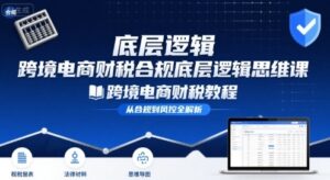 跨境电商财稅合规底层逻辑思维课-跨境电商财税教程-中创网_分享创业项目_助您在家赚钱