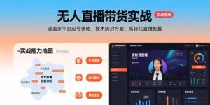 (15622期)无人直播带货实战,涵盖多平台起号策略、技术防封方案、高转化直播配置-中创网_分享创业项目_助您在家赚钱