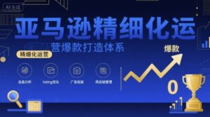 亚马逊精细化运营爆款打造体系，视频课+全套资料文档-中创网_分享创业项目_助您在家赚钱