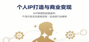 个人IP打造与商业变现，从IP原理到起盘盈利、产品开发及流量裂变等实战技巧全解析-中创网_分享创业项目_助您在家赚钱