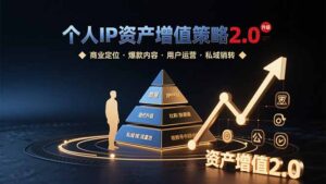 (15653期)个人IP资产增值策略2.0 拆解商业定位/爆款内容/用户运营/私域销转四大模块-中创网_分享创业项目_助您在家赚钱