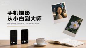 手机摄影从小白到大师,零基础带你学习手机摄影,拍出朋友圈点赞大片-中创网_分享创业项目_助您在家赚钱