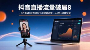 (15897期)抖音直播流量破局8-9月新课:自然流与千川双轨运营,从0到1流量突破-中创网_分享创业项目_助您在家赚钱