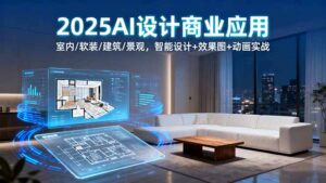 (16052期)2025AI设计商业应用:室内/软装/建筑/景观,智能设计+效果图+动画实战-中创网_分享创业项目_助您在家赚钱