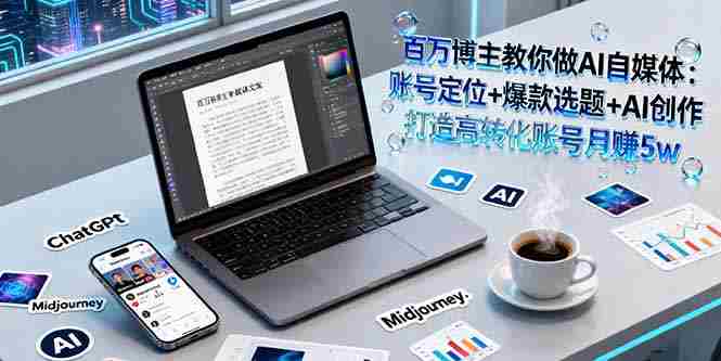 （16131期）百万博主教你做AI自媒体：账号定位+爆款选题+AI创作 打造高转化账号月赚5w-中创网_分享创业项目_助您在家赚钱