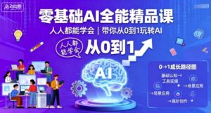 零基础AI全能精品课,人人都能学会,带你从0到1玩转AI-中创网_分享创业项目_助您在家赚钱
