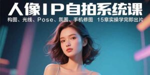 (15920期)人像IP自拍系统课:构图、光线、Pose、氛围、手机修图 15章实操学完即出片-中创网_分享创业项目_助您在家赚钱