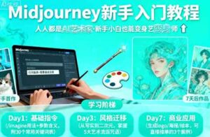 midjourney新手入门教程：人人都是AI艺术家，新手小白也能变身艺术大师-中创网_分享创业项目_助您在家赚钱