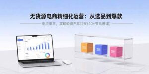 (15896期)无货源电商精细化运营:从选品到爆款,实现轻资产高回报(40+节系统课)-中创网_分享创业项目_助您在家赚钱