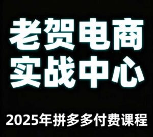 老贺电商2025年拼多多付费课程，用通俗易懂的方法告诉你多多怎么玩-中创网_分享创业项目_助您在家赚钱